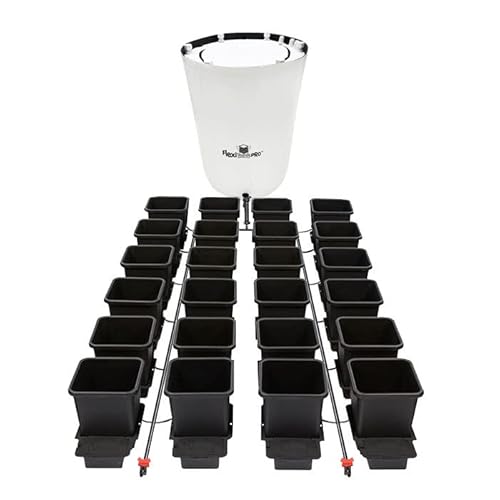 AutoPot 24 Pot System (3.9 Gallon Plastic Pots) (*Includes AIRBASES & AIRDOMES) Self-Watering, Gravity-Fed Hydroponic Systems (24Pot - 3.9 Gallon - 105 Gallon PRO FlexiTank)