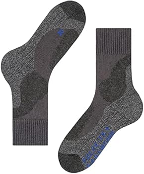 FALKE Dames Wandelsokken TK2 Explore Wool Silk W So wol functioneel materiaal anti-blaar dik 1 paar, Grijs Anthracite Melange 3080, 39-40 FALKE Dames Wandelsokken TK2 Explore Wool Silk W So wol functioneel materiaal anti-blaar dik 1 paar, Grijs Anthracite Melange 3080, 39-40