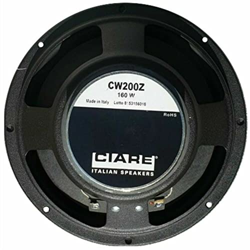 KIT Set FÜR CIARE CW200Z 1 Tieftöner Lautsprecher 20 cm 200 mm 8, 80 Watt rms und 160 Watt max, 4 Ohm, für Autotüren, Gummiaufhängung, 1 Stück + 5 kostenlose Aufkleber