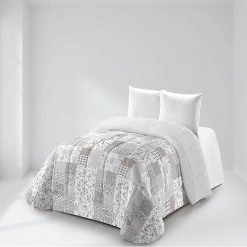 Vivid Torral - Edredón Borrego Estampado Ghana Invierno Efecto Térmico Tacto Pluma Suave y Cálido 90-105 - 135-150 cm (Cama 135-150 cm (240 x 250 cm))