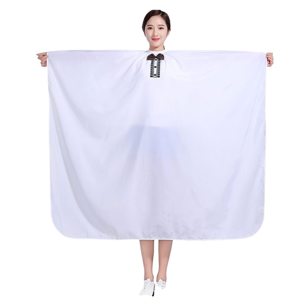 Salon Professional Hair Styling Cape,Large with Bow-tie Boss Cutting Coloring Waterproof Hairdresser Wai Cloth