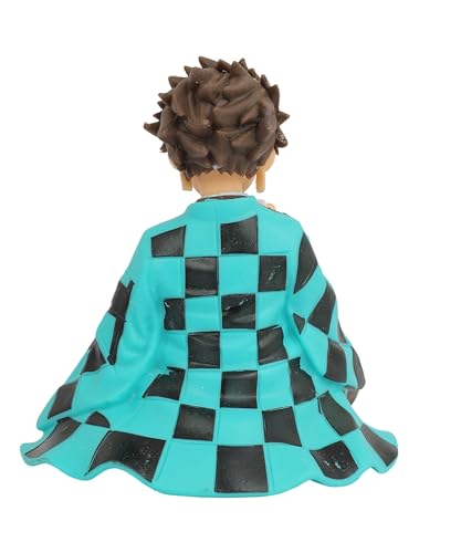 Image of Daiyamondo Premium Demon Slayer Anime Tanjiro in Sitting Position Action- Unlease The Power of Highly Detailed Collectible with Dynamic Pose (Sitting Tanjiro)