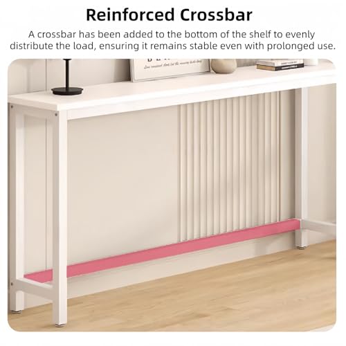 Mesa de entrada para pasillo con patas ajustables que transforma tu recibidor 8