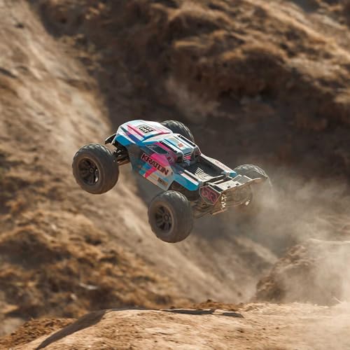 ARRMA RC Truck 1/8 KRATON 4X4 6S BLX BRUSHLESS V6 Speed Truck RTR (Lipo Battery and Charger Not Included) (Blue/Pink), ARA8608V6T2 - Image 5