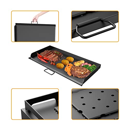 Bbq777 14" X 32" Fry Griddle Heavy-Duty Steel Cooking Griddle Compatible With Camp Chef Griddle Stoves Ex60Lw, Ex60P, Ex60Pp, Ex60P, Ex60B, Ex280Lw For Camp Chef Explorer 2-Burner Camp Stove #TOP1
