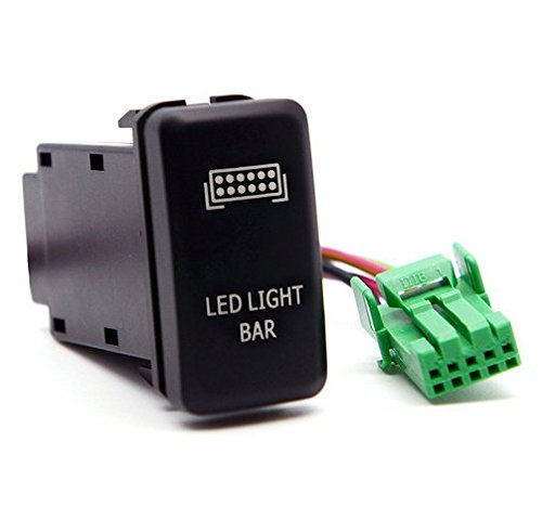 Cali Raised LED Tall OEM Style LED Light Bar Switch (Blue) for Toyota