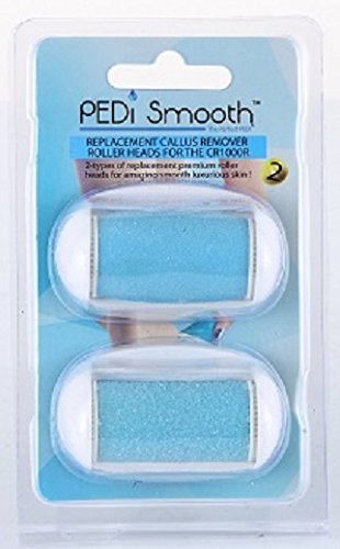 Pedi Smooth Replacement Roller Heads CR1RH (2) Pack for the (CR1000R)