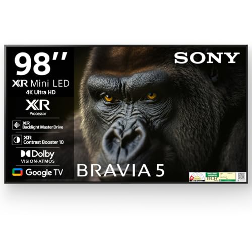 Image of Sony 248 cm (98 inches) BRAVIA 5 Series 4K Ultra HD Smart Mini LED Google TV K-98XR55A
