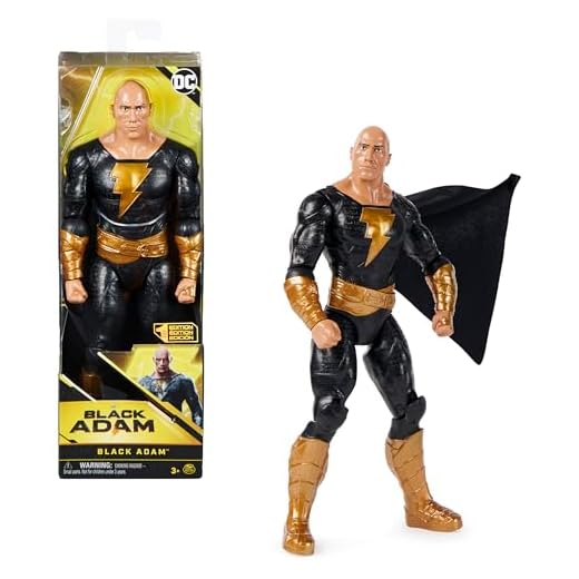 DC Comics Black Adam 30cm Black Adam-Actionfigur mit Stoffumhang zum Kinofilm