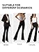 NIMIN Dress Work Black Pants Women Business Casual Trousers Stretchy High Waisted Pull On Flare Office Slacks Boot Cut 2025 Fashion Outfits with Back Pockets Black S