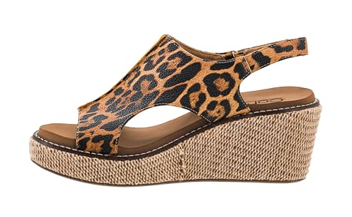 Image of Corkys Footwear Womens Carley Wedges, Featuring Corkys EVA Foam Cushioned Insoles, A 2.5 Inch Heel, Lightweight For All Day Wear, And Hook And Loop Closure