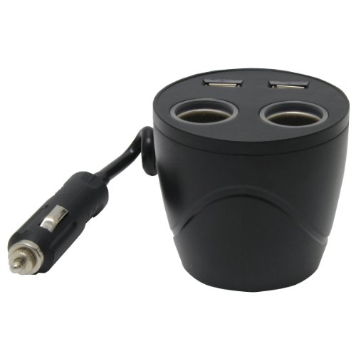 MobileSpec MSCUP22USB 12-Volt Cup Holder Power Outlet