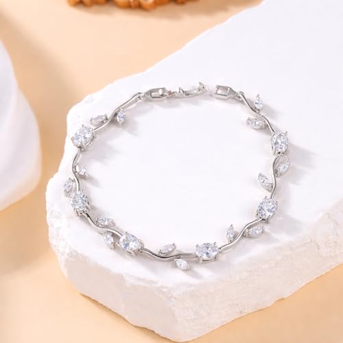 Image of SALVE Coquette Golden Tulip Bracelet for Women Stylish | Anti Tarnish Jewellery for Women, Hand Wristlet for Girls | Aesthetic Accessories for Girls, Valentine's Gift for Girlfriend