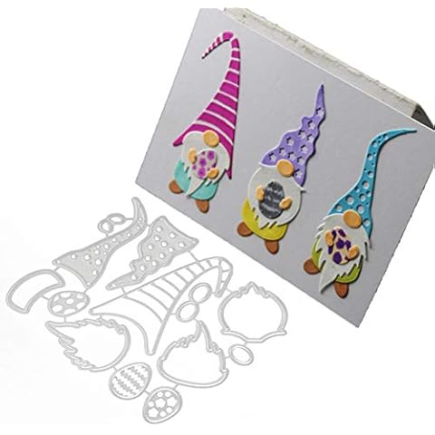 jiashemeng Napacoh Christmas Dies, Card Making Dies, Christmas Cutting Dies DIY Scrapbooking Paper Cards Album Stencil, Metal Dies for Card Making Xmas Gnome Cover