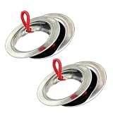 2 Paires de Cymbalettes Zills, Cymbales Tibétaines, Cymbale pour Doigts, Instruments de Mu...