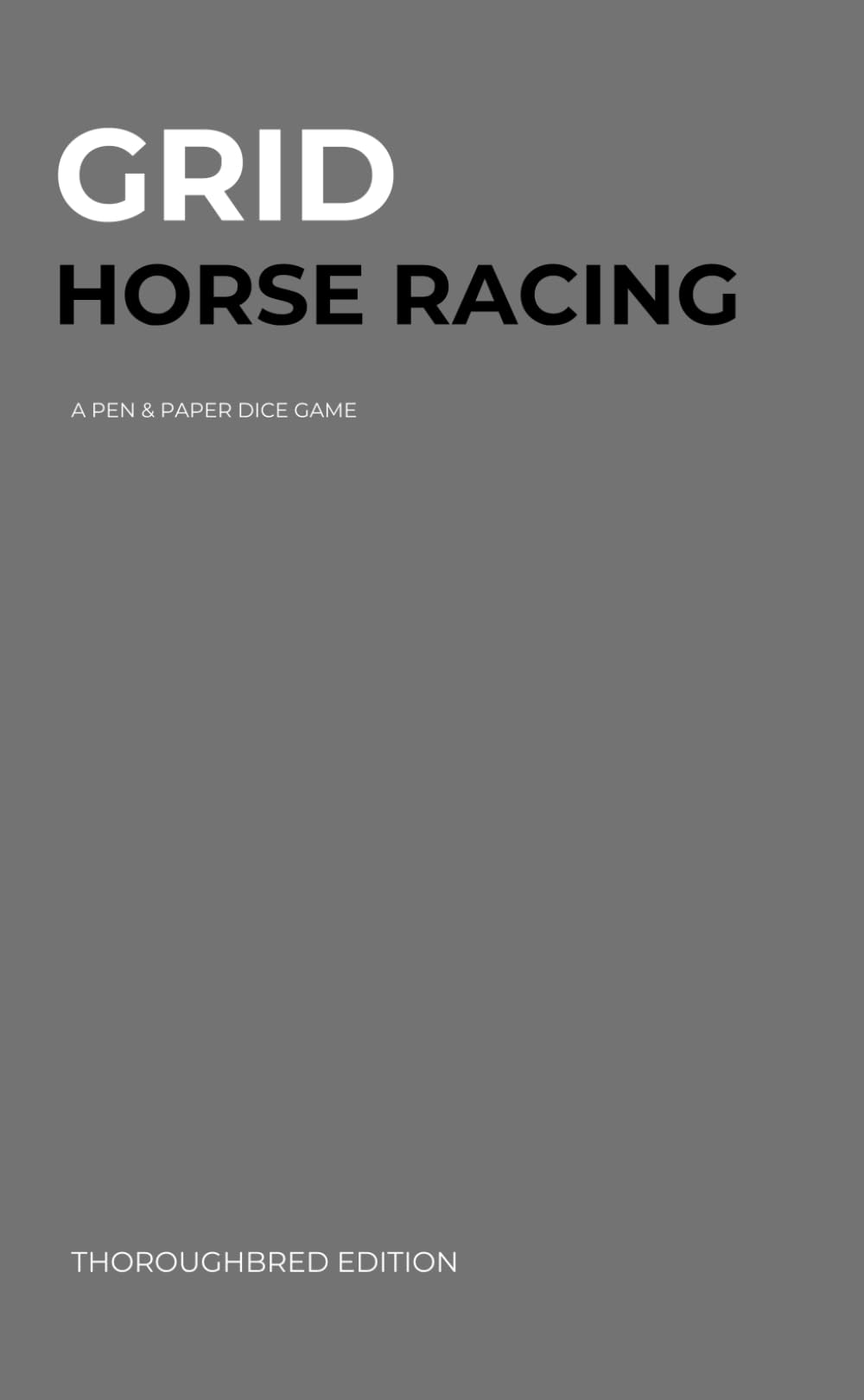 Grid Horse Racing - Thoroughbred Edition
