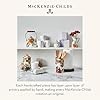 MACKENZIE-CHILDS Enamel Utensil Holder, Kitchen Utensil Holder for Countertop, Storage Caddy, White Flower Market