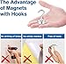 LOVIMAG Strong Magnetic Hooks, 30lbs Magnetic Hooks for Cruise Cabins, Magnet Hooks for Cruise Ship Essentials, Rare Earth Magnets with Hooks for Refrigerator,Hanging,Classroom,Kitchen,Ceiling-25 Pack