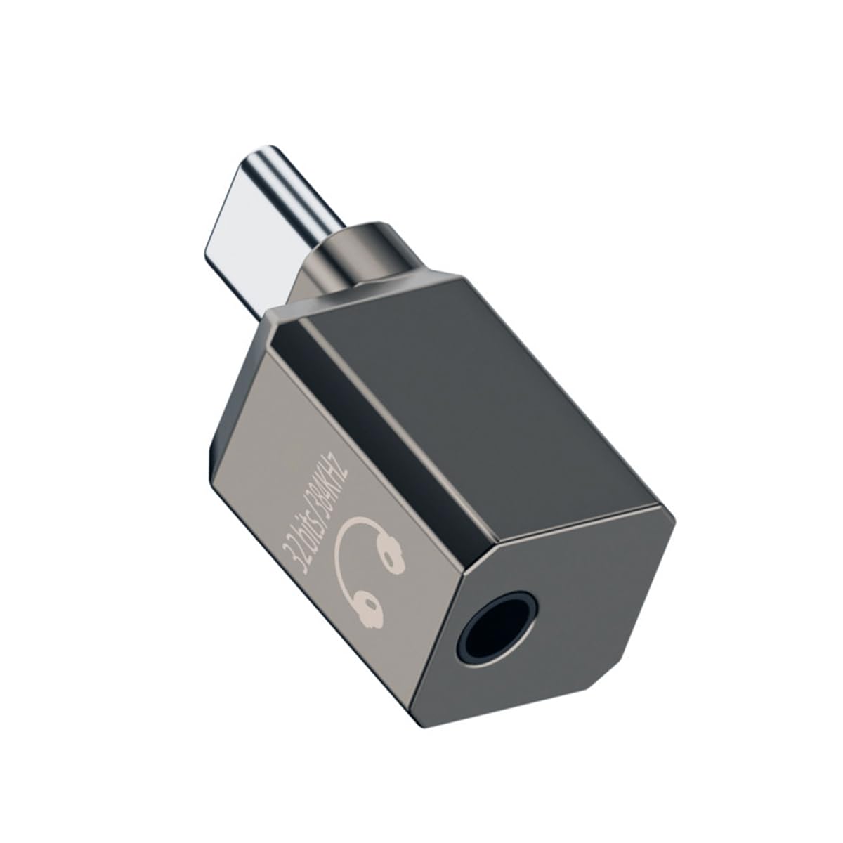 JSER Type C USB-C to DAC 3.5mm HiFi Audio AUX & MIC Sound Card 384kHz 32bit Adapter KT02H20 Compatible OMTP CTIA with Laptop Tablet Phone