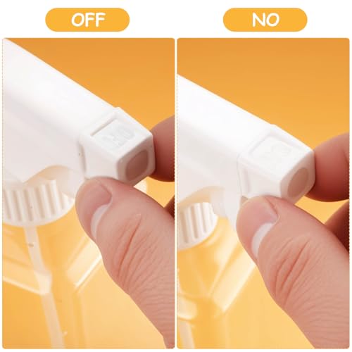 3 Stück Sprühflasche 500ml, Spray Bottles, Wasser Sprühflasche Pflanzen Haare, Leer Nachfüllbar Kunststoff Zerstäuber Sprühflaschen für Pflanzen Garten Reinigung Friseur (Rechteck Transparent weiß)