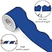 70Ft Blue Bulletin Board Border- Pure Blue Scalloped Rolled Border Trim Board Border, Wavy Line Decorative Roll for Classroom, School, Office, Home