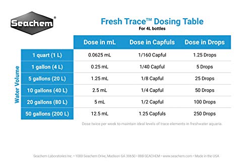 Fresh Trace 1gal solution d'oligo-éléments pour aquarium d'eau douce - 3