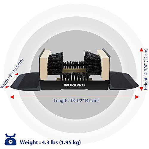 Workpro Boot Scrubber, Heavy Duty Boot Cleaning Scraper Brush, Shoe Mud Cleaner, For Indoor And Outdoor Use #TOP3