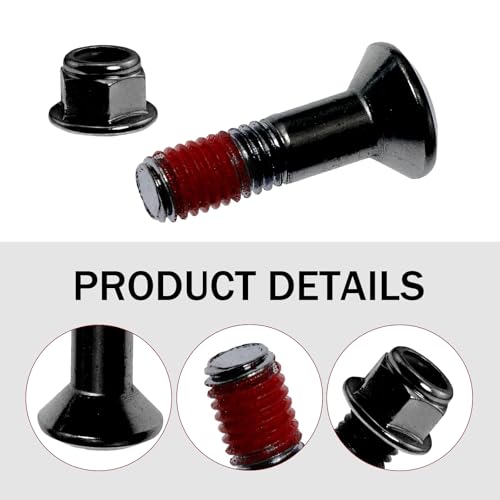 Image of 6 PCS Sprocket Bolt and Nut Kit, Motorcycle Chain Bolt, Compatible with Dirt Bike Yamaha Cruisym 125, Kymco Xciting 250 (Black)