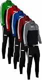 OMKA Trainingsanzug Sportanzug Jogginganzug Freizeitanzug in der 5x Farben, Größe:56/2XL, Farbe:Grau