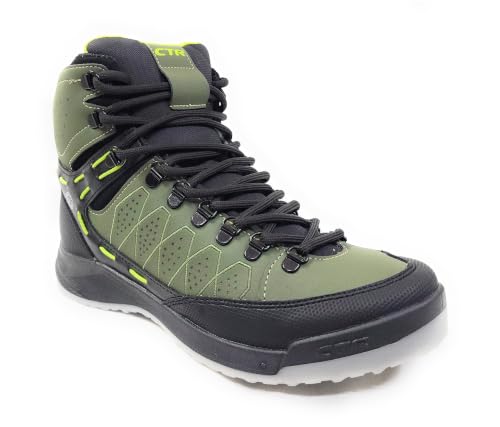 Image of ADD GEAR CTR - Trekking Waterproof Lightweight High Ankle Shoes Anti-Skid Hiking, Sahyadri Mountain Boots for Men and Women in Action Sherpa-2 (Avacado Green)