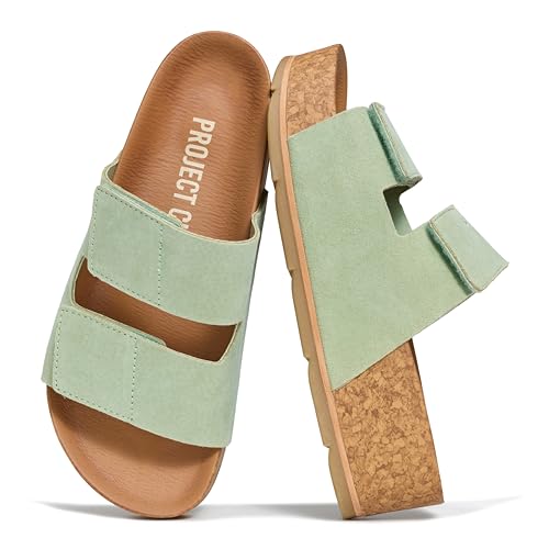 Project Cloud 100% Genuine Leather Platform Sandals Women Footwear-Beach Essentials