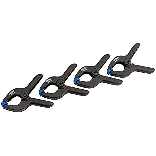 Draper 82777 4 Piece 36mm Capacity Spring Clamp Set, Black