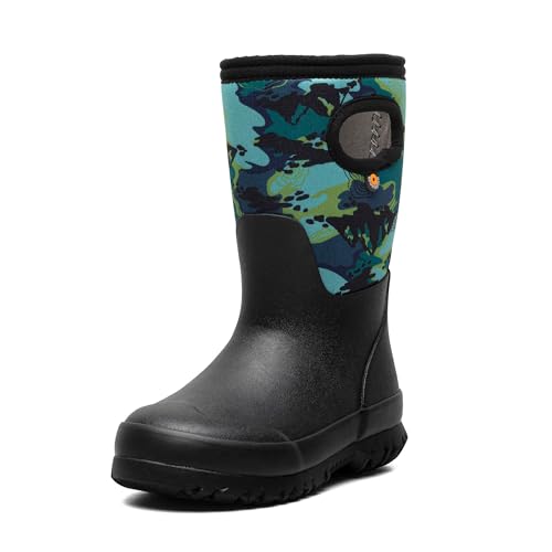 Image of BOGS Grasp Kids Waterproof Rain Boots, Insulated Winter Snow Boots | Winter Boots, for Rain, Snow & Mud with Easy Pull-On Handles for Toddlers, Boys & Girls, All-Weather Protection