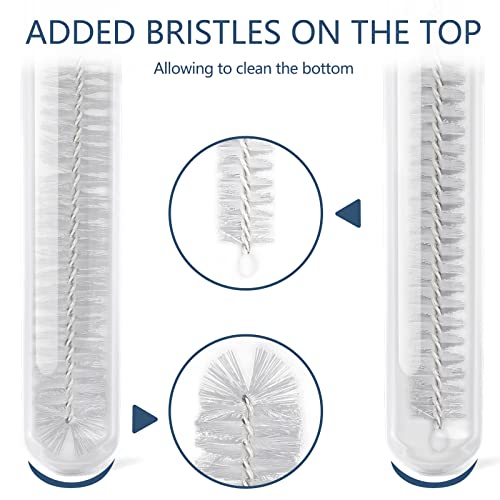 Image of Ixiaoyoo 12 Pcs Straw Cleaner Brushes Set, 8.2 Inch Nylon Cleaning Brush | White Tube Cleaner Brushes for Tumbler, Sippy Cup, Water Bottles, Hummingbird Feeders, Pipes, Sink Drain & Pet Waterers