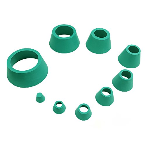 feiyang Buchner Funnel Flask Adapter Set,Tapered Collar Green 8 Sizes
