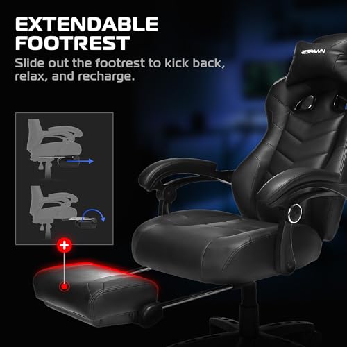 Image of RESPAWN 110 Pro Ergonomic Gaming Chair with Footrest and Recline