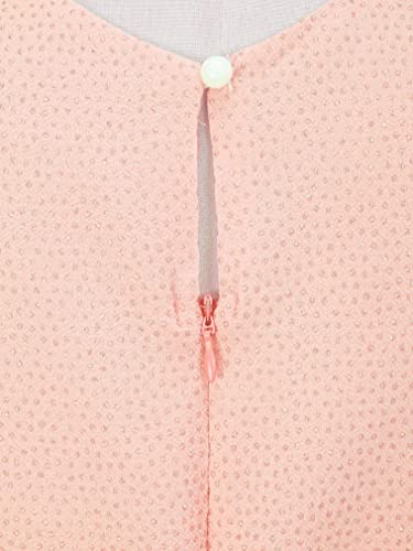 JEATHA Kids Girls Sleeveless Chiffon Flower Girl Dress Wedding Birthday Party High-Low Prom Dress4