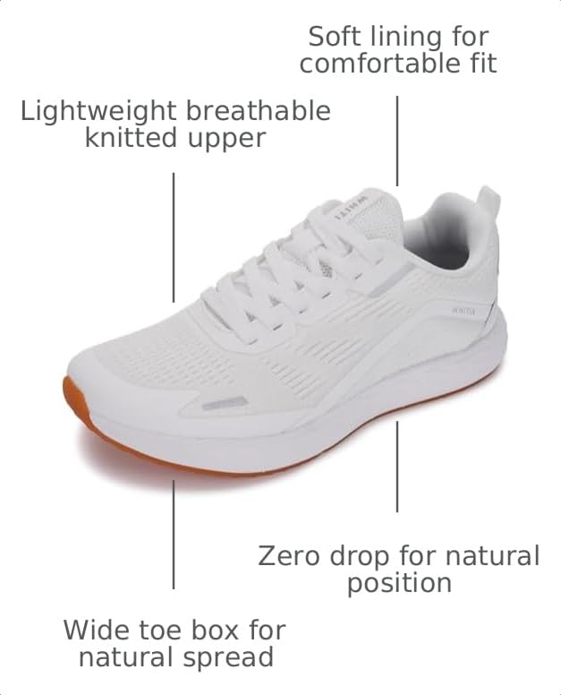 Image of WHITIN Women's Wide Toe Box Road Running Shoes | Roomy Toe Box for Natural Toe Splay, Zero Drop Design for Balanced Alignment, Lightweight Comfort for Walking & Wide Feet