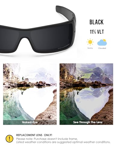 Image of BLAZERBUCK Anti-salt Polarized Replacement Lenses for Oakley Batwolf OO9101 Sunglass