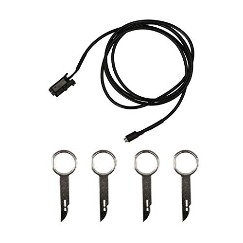 fantaxi Adaptador de cabo de entrada de áudio para carro Conector de rádio Adaptador de cabo AUX Rel