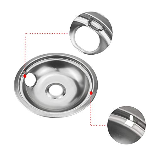 image for Bestong 4-pack Gas Stove Burner Covers Stove Drip Pans Compatible with