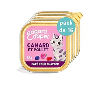 Edgard & Cooper Kätzchen Ente/Huhn Pate 16er Pack