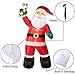Superjare 8 FT Christmas Inflatable Santa Claus with Candy, Christmas Decoration with LED Light, Animated for Yard Party Lawn, Indoor & Outdoor