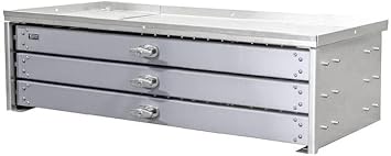 Stellar 39662, 3 Drawer Heavy-Duty Steel Toolbox- 11.25" H x 42" W x 16.75" D