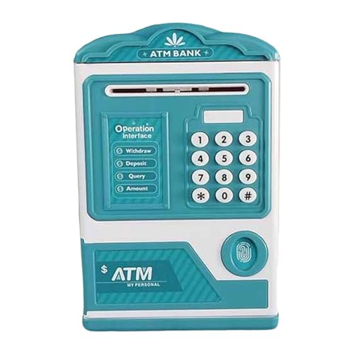 Qianly Cofrinho para crianças, pequeno pote de dinheiro, presentes de caixa eletrônico, presentes cr