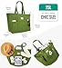 Bagelite Extra Large Canvas Tote for Women Men, Utility Work Bag with Zipper, Big Laptop Bags, Teacher Tote, Green