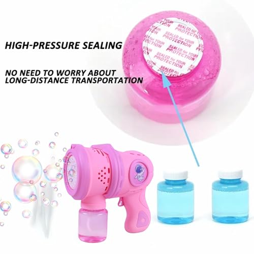 Image of Automatic Bubble Gun Toys for Kids 1Pc Bubble Machine Gun Game with 2 Liquid Bottle Leak Proof Gun for Boys & Girls Bubble Blower Outdoor & Indoor Playset Birthday Gift for Children
