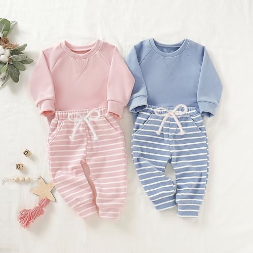 Baby Girl Clothes Fall Outfits Sweatshirt Infant Sweat Suit Long Sleeve Spring Winter Outfit Pants Set 2pcs 0-24M2