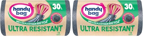 Sac Poubelle Ultra Résistant Handy Bags 217547 – 30L x 15 Sacs - vue 9