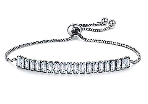 Pulseira Feminina De Pedra Zircônia Banho Prata 925